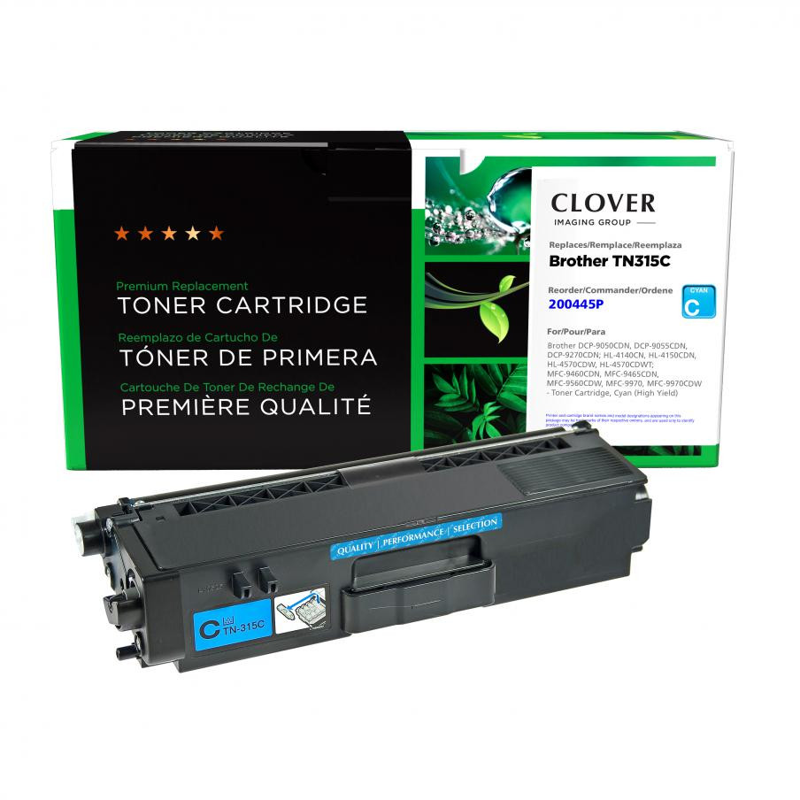 CIG Clover Imaging Remanufactured High Yield Cyan Toner Cartridge for Brother TN315