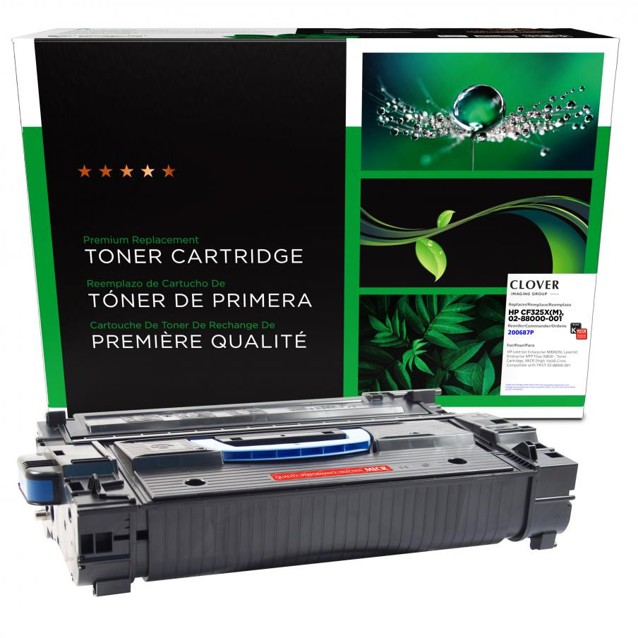 CIG Remanufactured Alt. for HP LaserJet Enterprise M806DN; LaserJet Enterprise MFP Flow M830 - Toner Cartridge, MICR (High Yield) Page Yield 34500 CF325X(M) This is a Remanufactured Cartridge CIG Remanufactured Alt. for HP LaserJet Enterprise M806DN; LaserJet Enterprise MFP Flow M830 - Toner Cartridge, MICR (High Yield) Page Yield 34500 CF325X(M) This is a Remanufactured Cartridge