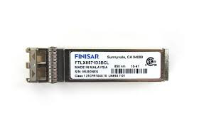 Finisar 10GbE SFP+ SR Transceiver Module, 850nm, 300m, MMF - FTLX8571D3BCL Finisar 10GbE SFP+ SR Transceiver Module, 850nm, 300m, MMF - FTLX8571D3BCL