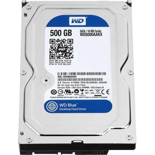 WD Blue WD5000AAKX 500 GB Hard Drive - 3.5" Internal - SATA (SATA/600) - 7200rpm - 2 Year Warranty - WD5000AAKX
