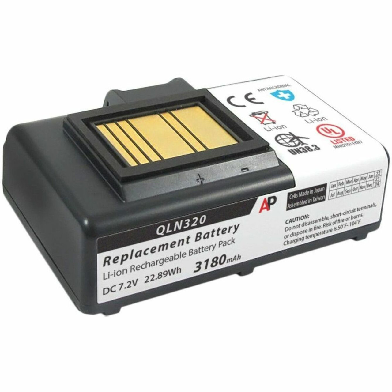 Artisan Power Zebra Comtec QLn320 and QLn220 Printers Battery Pack Extended TAA - SB-QLN320-LE