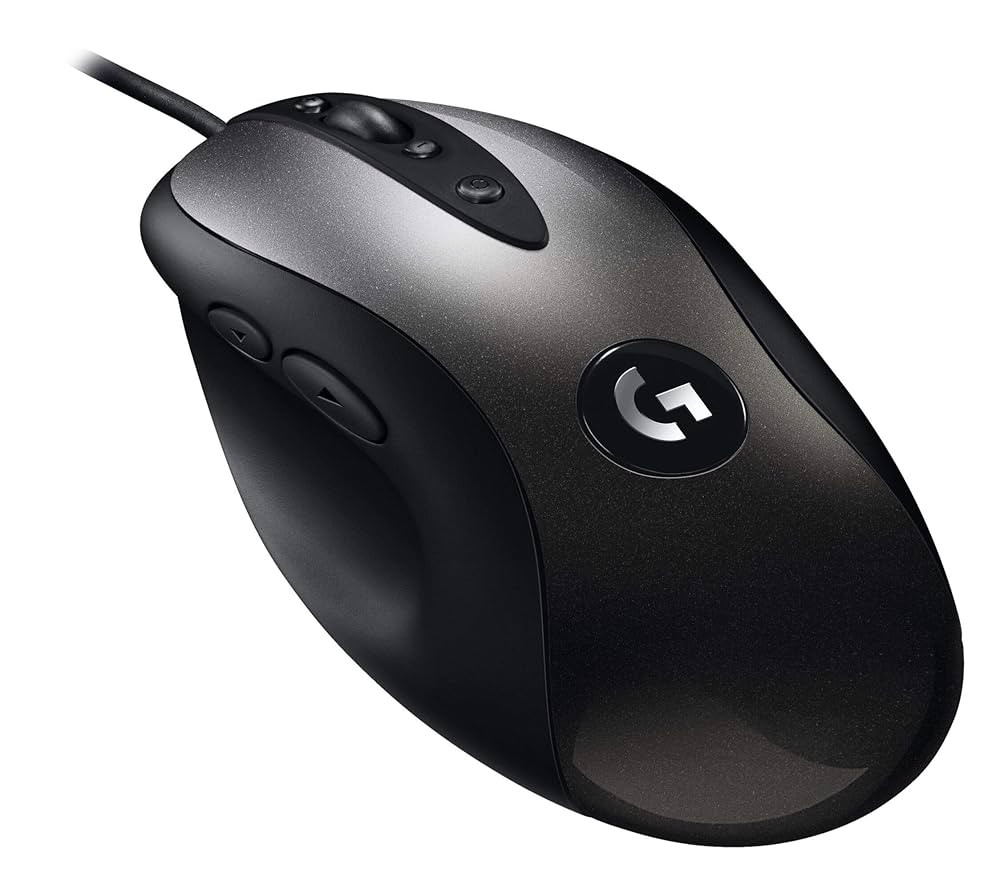 Logitech MX518 Triathlon Multi-Device Gaming Wireless Mouse With Hyper-Fast Scrolling - Full-size Mouse - Optical - Wireless - Bluetooth/Radio Frequency - 2.40 GHz - Black - USB - 1000 dpi - Tilt Wheel - 6 Programmable Button(s) - 910-005542