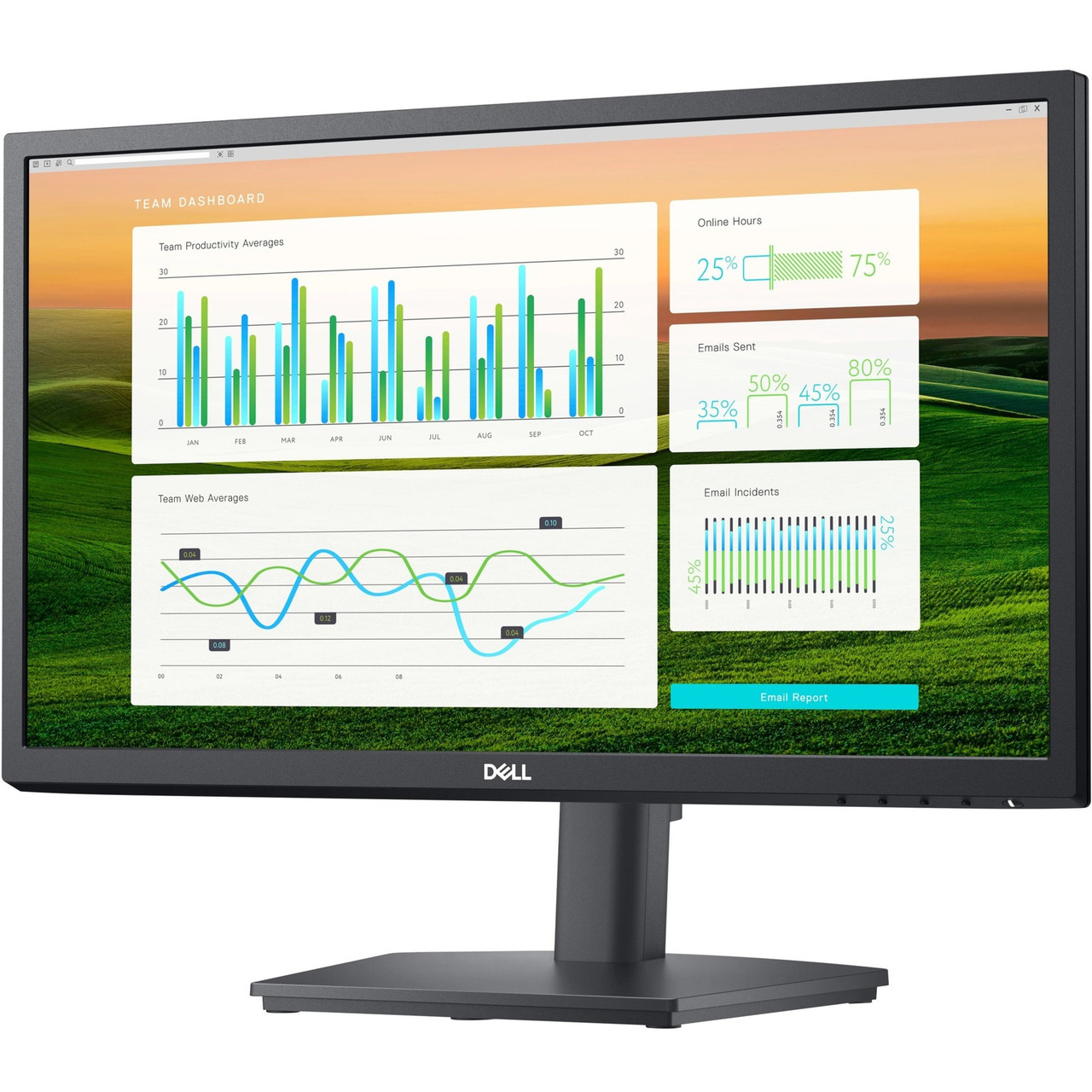 Dell E2222HS 21.5" Full HD LED LCD Monitor - 16:9 - 22" Class - Vertical Alignment (VA) - 1920 x 1080 - 16.7 Million Colors - 250 Nit - 5 ms - 60 Hz Refresh Rate - HDMI - VGA - DisplayPort - 210-BBBK