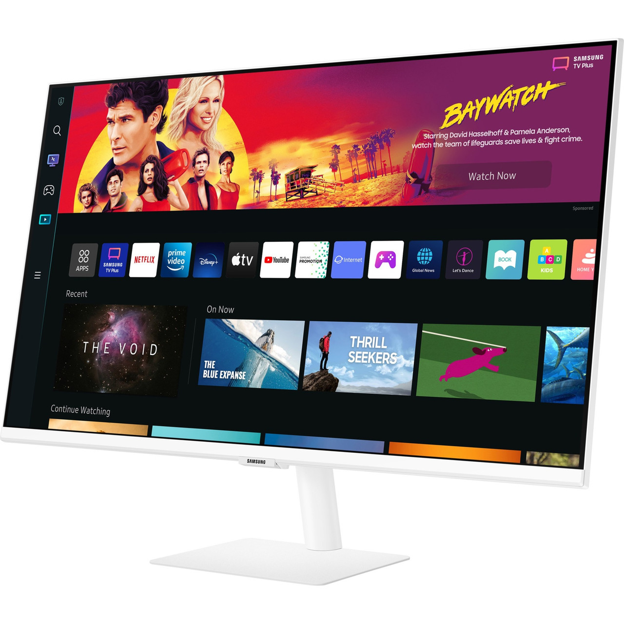Samsung S32BM703UN 32" WQHD Smart LCD Monitor - 16:9 - White - 32" Class - 3840 x 2160 - 1 Billion Colors - 300 Nit - 4 ms - 60 Hz Refresh Rate - HDMI - USB Hub - LS32BM703UNXZA