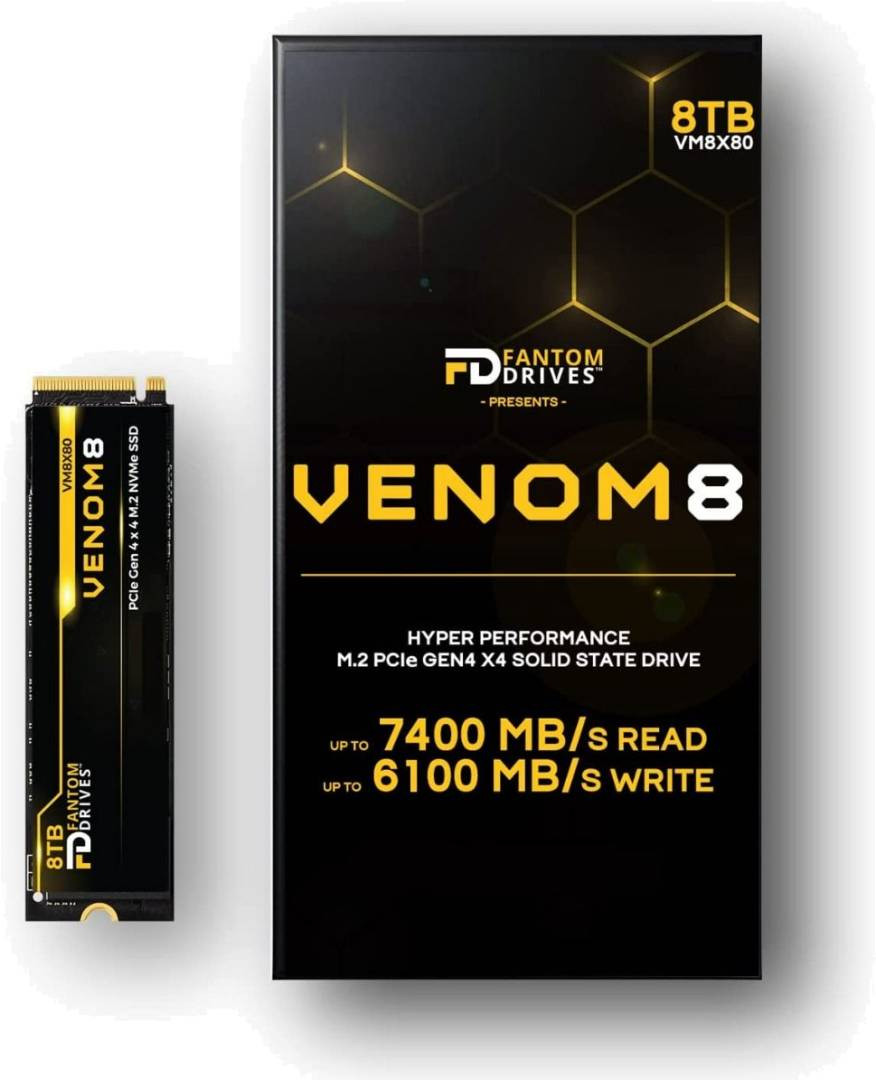 Micronet Venom8 8 TB Solid State Drive - M.2 Internal - PCI Express NVMe (PCI Express NVMe 4.0 x4) - VM8X80