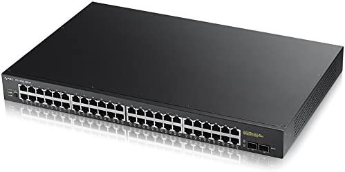 Zyxel Gs1900-48Hp - 48 Port Gbe Poe+ L2 Web Managed Rackmount Switch W/2 Sfp (170W) (50 Ports Total)