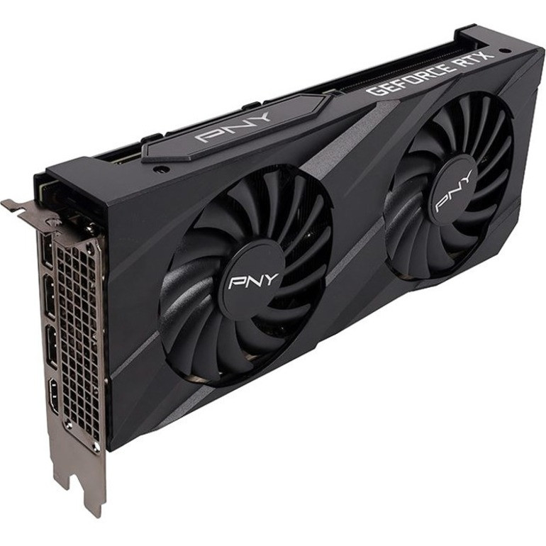 PNY Nvidia Geforce RTX 3060 Graphic Card - 12 GB GDDR6 - 1.32 GHz Core - 1.78 GHz Boost Clock - 192 bit Bus Width - PCI Express 4.0 x16 - DisplayPort - HDMI - VCG306012DFBPB1