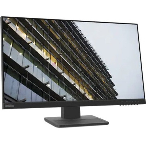 Lenovo ThinkVision E24-28 23.8" Full HD WLED LCD Monitor - 16:9 - Raven Black - 62B8MAR3LA