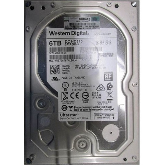 HPE 6 TB Hard Drive - 3.5" Internal - SATA - P08998-001