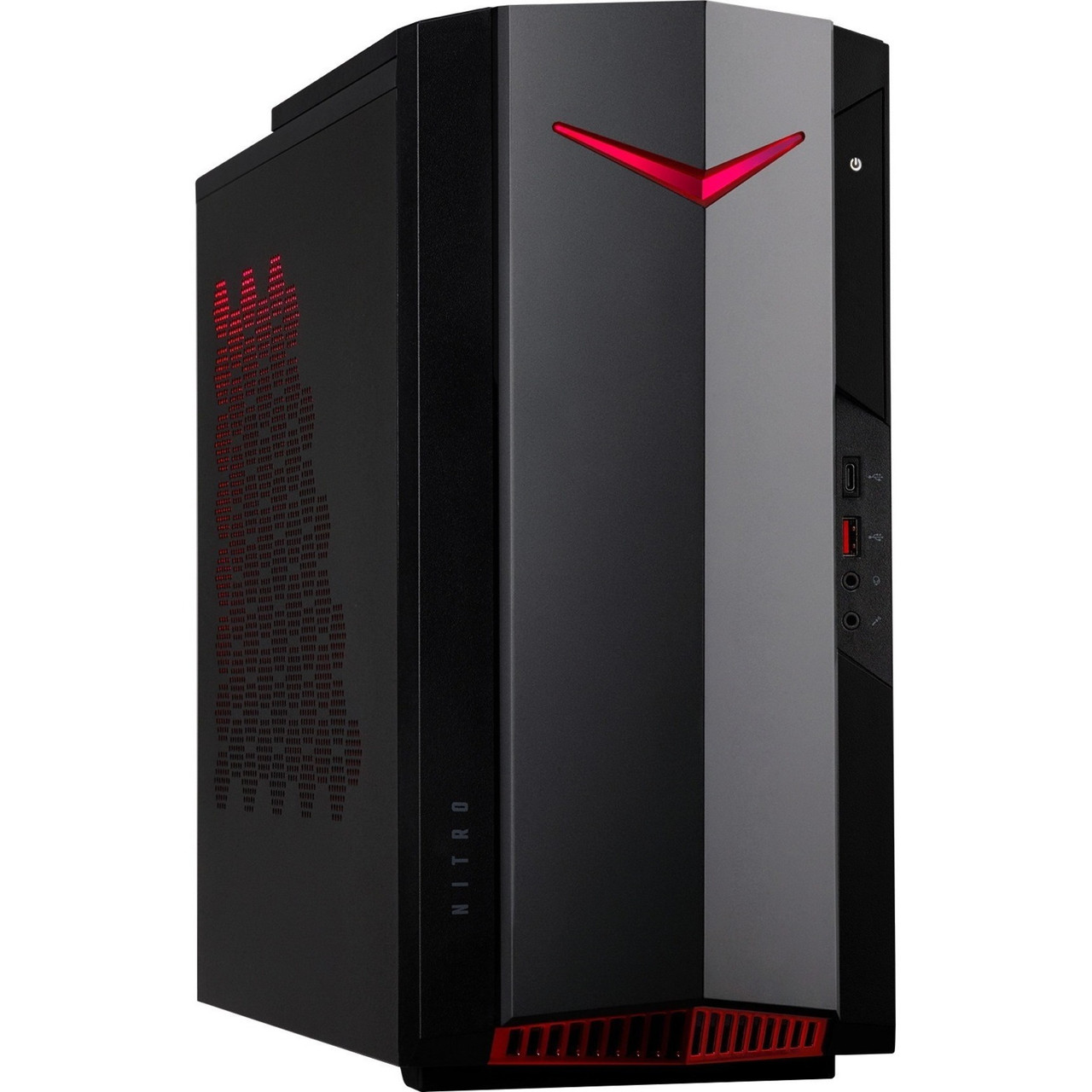 Acer Nitro N50-640-UR11 Gaming Desktop Computer - Intel Core i5 12th Gen i5-12400F Hexa-core (6 Core) 2.50 GHz - 8 GB RAM DDR4 SDRAM - 512 GB PCI Express SSD - Windows 11 Home 64-bit - NVIDIA GeForce GTX 1650 4 GB - DG.E30AA.001