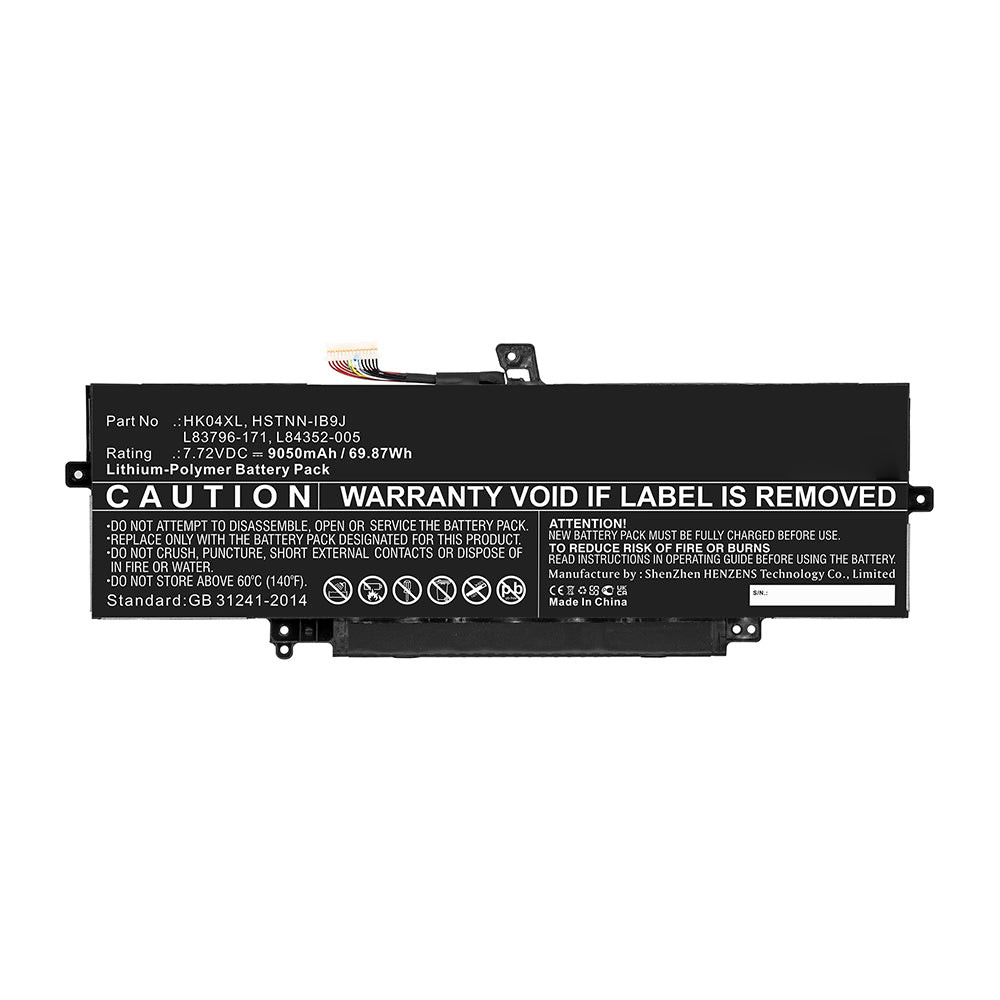 HP Battery - For Notebook - Battery Rechargeable - 5090 mAh - 78 Wh - 7.72 V- L84352-005