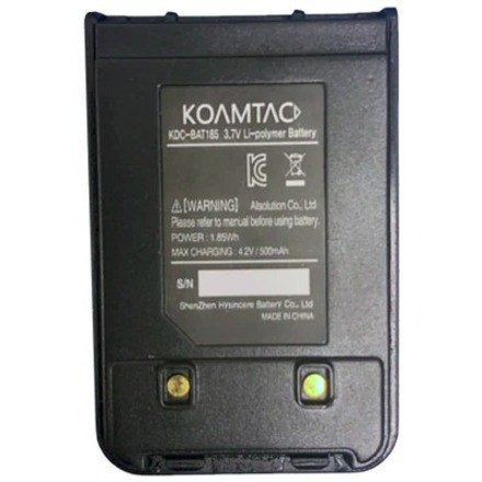 KoamTac 500mAh Hardpack Battery For KDC185 - For Barcode Scanner - Battery Rechargeable - 500 mAh - 1.85 Wh - 4.20 V - 699600 KoamTac 500mAh Hardpack Battery For KDC185 - For Barcode Scanner - Battery Rechargeable - 500 mAh - 1.85 Wh - 4.20 V - 699600