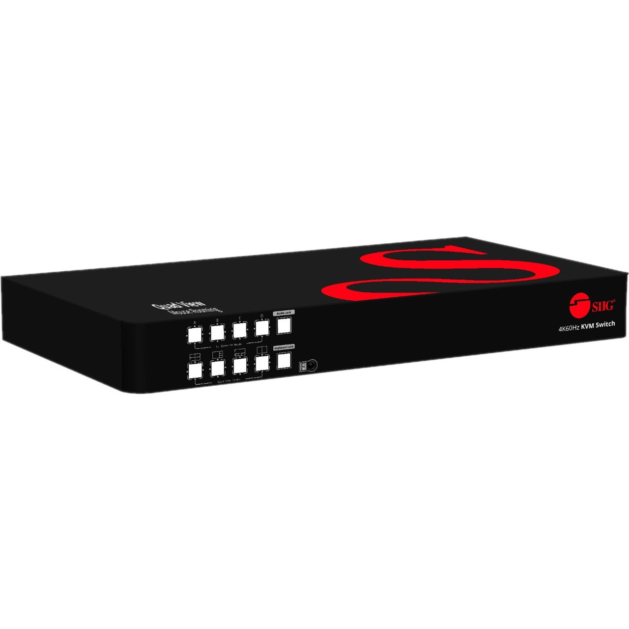 SIIG 4K60Hz Quad-View HDMI Mouse Roaming KVM Processor - Allows you to control 4 HDMI computers using one keyboard and mouse, 2 HDMI 4K@60, 2 USB-A 3.2 Gen 1 ports, 2 USB 1.1 ports, Microphone input, Stereo audio output - CE-KV0J11-S1 SIIG 4K60Hz Quad-View HDMI Mouse Roaming KVM Processor - Allows you to control 4 HDMI computers using one keyboard and mouse, 2 HDMI 4K@60, 2 USB-A 3.2 Gen 1 ports, 2 USB 1.1 ports, Microphone input, Stereo audio output - CE-KV0J11-S1