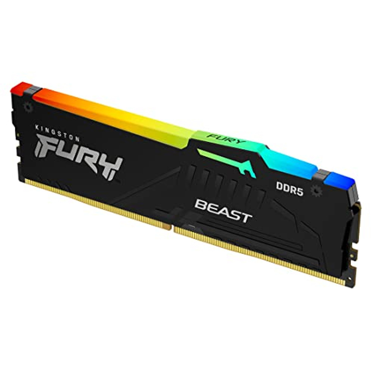 Kingston FURY Beast 16GB DDR5 SDRAM Memory Module - For Motherboard - 16 GB (1 x 16GB) - DDR5-6000/PC5-48000 DDR5 SDRAM - 6000 MHz - CL36 - 1.35 V - Non-ECC - Unbuffered - 288-pin - DIMM - Lifetime Warranty - KF560C36BBE-16