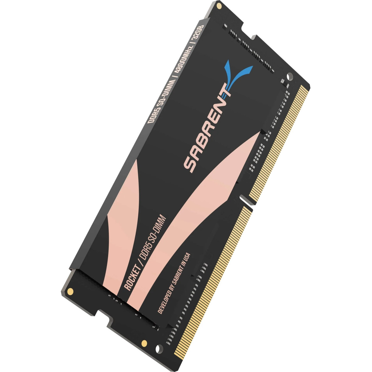 Sabrent Rocket DDR5 32GB SO-DIMM 4800MHz Memory Module - For Notebook, Ultrabook, Mini PC - 32 GB (1 x 32GB) - DDR5-4800/PC5-38400 DDR5 SDRAM - 4800 MHz - CL40 - 1.10 V - 262-pin - SoDIMM - 5 Year Warranty - SB-DR5S-32G Sabrent Rocket DDR5 32GB SO-DIMM 4800MHz Memory Module - For Notebook, Ultrabook, Mini PC - 32 GB (1 x 32GB) - DDR5-4800/PC5-38400 DDR5 SDRAM - 4800 MHz - CL40 - 1.10 V - 262-pin - SoDIMM - 5 Year Warranty - SB-DR5S-32G
