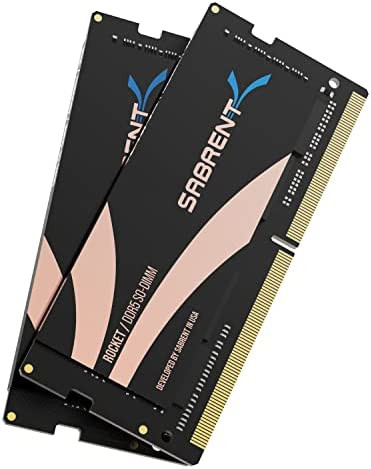 Sabrent Rocket 64GB (2 x 32GB) DDR5 SDRAM Memory Kit - For Notebook, Ultrabook, Mini PC - 64 GB (2 x 32GB) - DDR5-4800/PC5-38400 DDR5 SDRAM - 4800 MHz - 262-pin - SoDIMM - SB-DR5S-32GX2 Sabrent Rocket 64GB (2 x 32GB) DDR5 SDRAM Memory Kit - For Notebook, Ultrabook, Mini PC - 64 GB (2 x 32GB) - DDR5-4800/PC5-38400 DDR5 SDRAM - 4800 MHz - 262-pin - SoDIMM - SB-DR5S-32GX2
