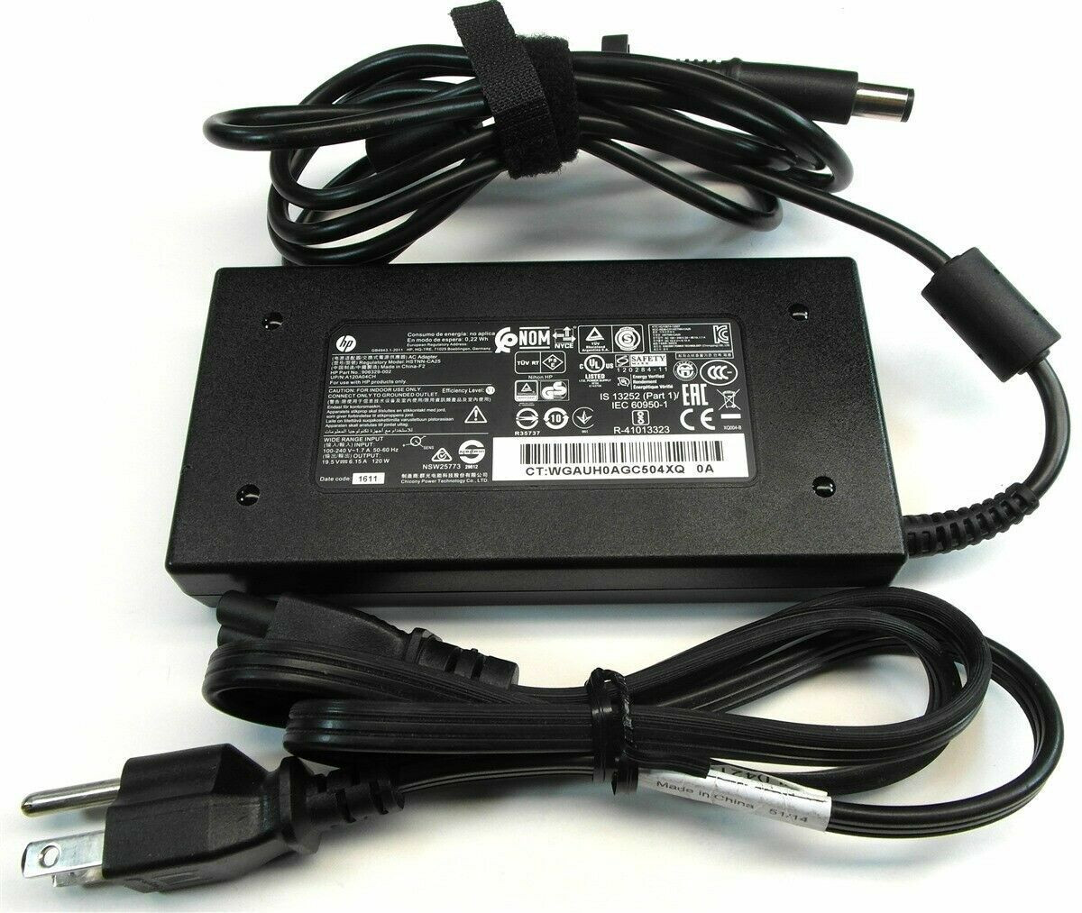HP RPB Certified Parts AC Adapter - 120 W - 19.5 V DC/6.15 A Output - 826554-001 HP RPB Certified Parts AC Adapter - 120 W - 19.5 V DC/6.15 A Output - 826554-001