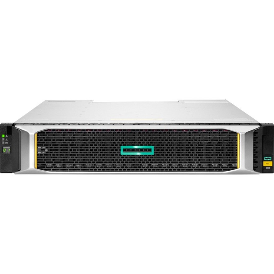 HPE Msa 2062 16Gb Fibre Channel Sff Storage - 24 X Hdd Supported - 2 X Hdd Installed - 3.84 Tb Installed Hdd Capacity - 24 X Ssd Supported - 0 X Ssd Installed - Clustering Supported - 2 X Fibre Channel Controller - R0Q80B