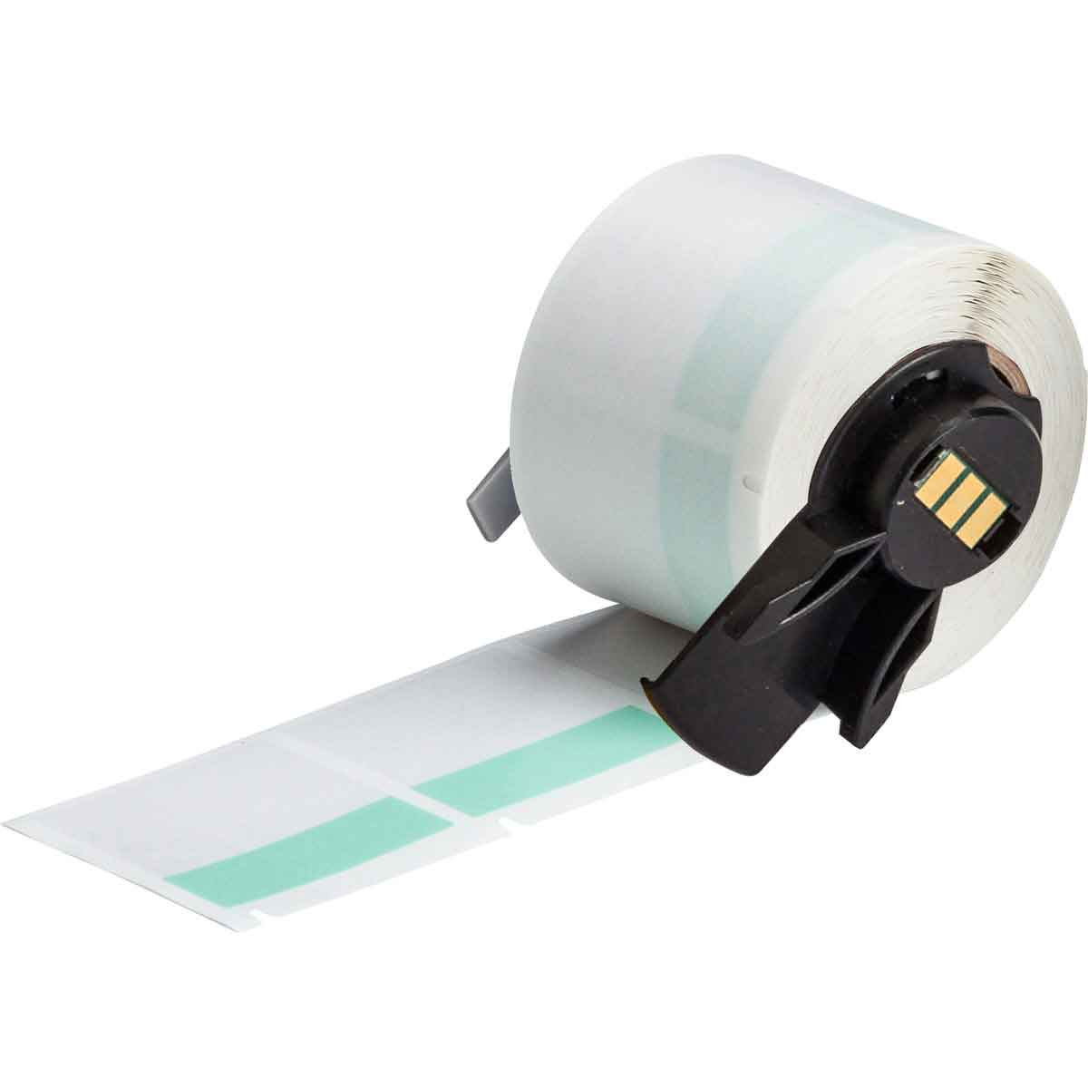 Brady Self-Laminating Vinyl Wrap Around Labels for BMP61 BMP71 M611 - 1.5"x 1.5", Green / Clear - PTL-32-427-GR Brady Self-Laminating Vinyl Wrap Around Labels for BMP61 BMP71 M611 - 1.5"x 1.5", Green / Clear - PTL-32-427-GR