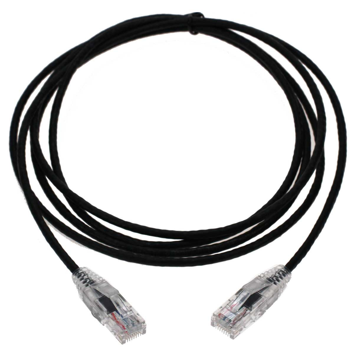 Micropac 1Ft Cat6 UTP Slim Ethernet Nw Bootd Cbl - C6S-1-WHTB
