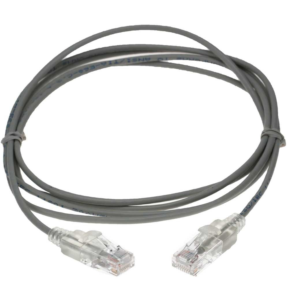 Micropac 2Ft Cat6 UTP Slim Ethernet Nw Bootd Cbl - C6S-2-WHTB