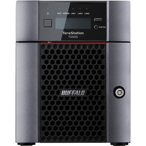 Buffalo TeraStation 5420 4-Bay 16TB (2x8TB) Business Desktop NAS Storage Hard Drives Included - Annapurna Labs Alpine Quad-core (4 Core) 2 GHz - 4 x HDD Supported - 2 x HDD Installed - 16 TB Installed HDD Capacity - TS5420DN1602