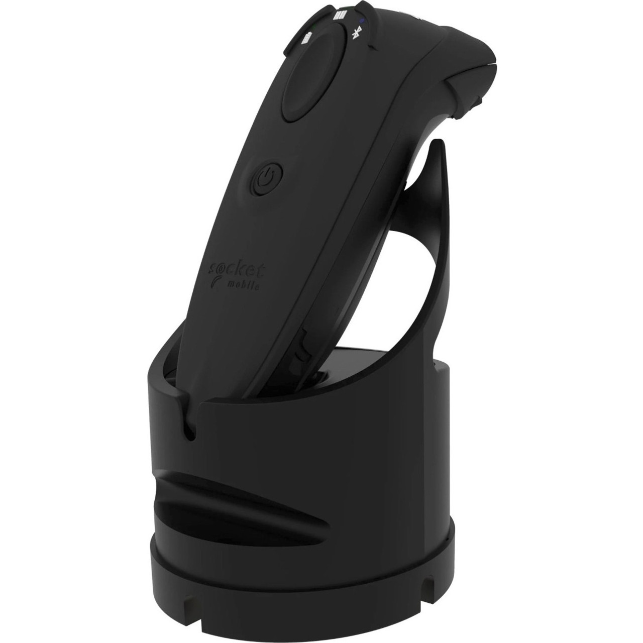 Socket D720 Barcode Scanner (with rechargeable battery pre-installed) - Wireless Connectivity - 19.50" Scan Distance - 1D, 2D - Linear - Linear, Omni-directional - Bluetooth - USB - Black - Stand - CX4047-3110