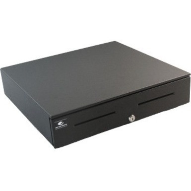apg Series 4000 Cash Drawer - 2 Media Slot - Steel - Black - 4.2" Height x 18" Width x 16.7" Depth - JB484A-BL1816