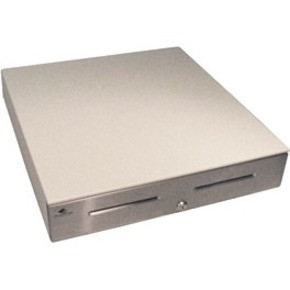 apg Series 4000 Cash Drawer - 2 Media Slot - Steel - Cloud White - 4.2" Height x 18" Width x 16.7" Depth - JD237A-CW1816-C