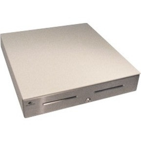 apg Series 4000 Cash Drawer - 2 Media Slot - Steel - Cloud White - 4.2" Height x 18" Width x 16.7" Depth - JB237A-CW1816-K7