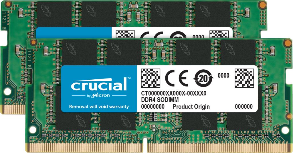 Micron Crucial 64Gb (2 X 32Gb) Ddr4 Sdram Memory Kit - For Notebook - 64 Gb (2 X 32Gb) Ddr4-2666/Pc4-21300 Ddr4 Sdram - 2666 Mhz - Cl19 - 1.20 V - Non-Ecc - Unbuffered - 260-Pin - Sodimm - CT2K32G4SFD8266