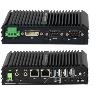 Tangent Rugged Mini E1 Fanless | Wide Input Power Extreme Temp Operation, 1 x 204-pin DDR3L SO-DIMM, up to 8GB - Intel Atom Processor E3827, E3845, or Celeron J1900