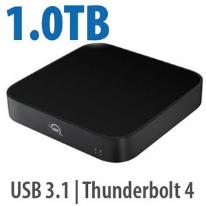 OWC 1.0TB (HDD) Mini Stack STX Stackable Storage and Thunderbolt Hub Xpansion Solution - OWCT4MS9H01N00