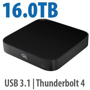 OWC 16.0TB (14.0TB HDD + 2.0TB NVMe) Mini Stack STX Stackable Storage and Thunderbolt Hub Xpansion Solution - OWCT4MS9H14N02