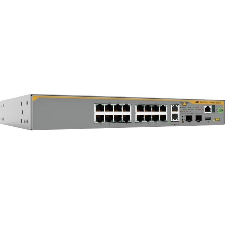 Allied Telesis X330-20GTX Layer 3 Switch - 16 Ports - Manageable - Gigabit Ethernet, 5 Gigabit Ethernet, 10 Gigabit Ethernet - 10/100/1000Base-T, 5GBase-T, 10GBase-X - 3 Layer Supported - AT-X330-20GTX-10