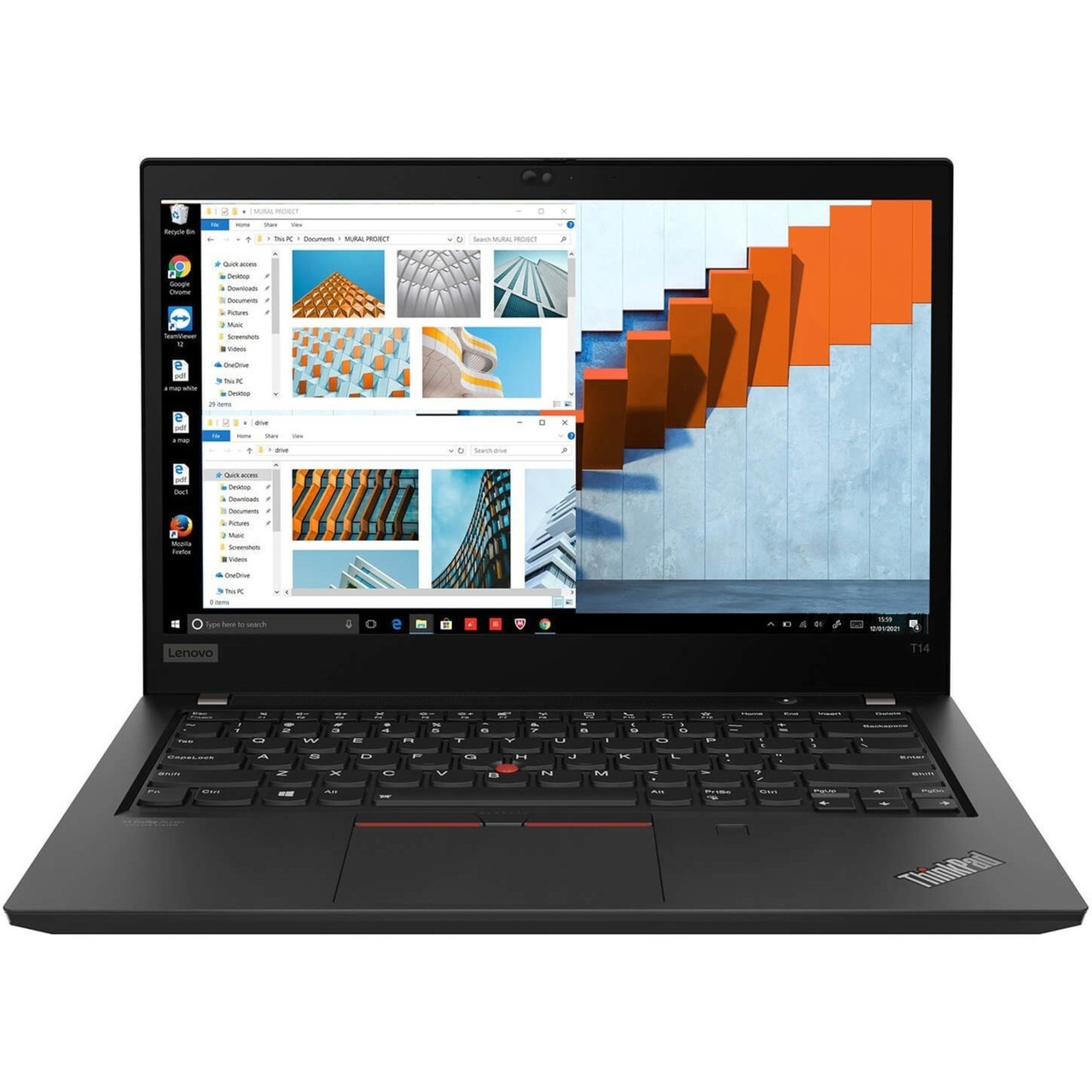 Lenovo ThinkPad T14 Gen 2 20W0016QUS 14" Notebook - Full HD - 1920 x 1080 - Intel Core i5 11th Gen i5-1135G7 Quad-core (4 Core) 2.40 GHz - 16 GB Total RAM - 16 GB On-board Memory - 512 GB SSD - Black - 20W0016QUS