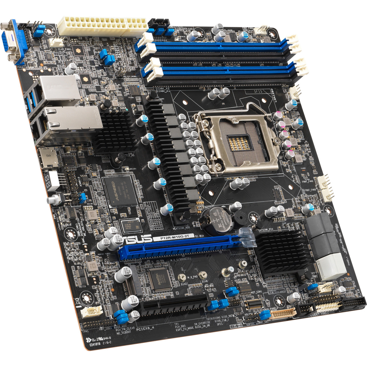 Asus P12R-M Server Motherboard - Intel C252 Chipset - Socket LGA-1200 - Micro ATX - Pentium, Xeon Processor Supported - 128 GB DDR4 SDRAM Maximum RAM - UDIMM, DIMM - 4 x Memory Slots - Gigabit Ethernet - HDMI - 6 x SATA Interfaces - P12R-M