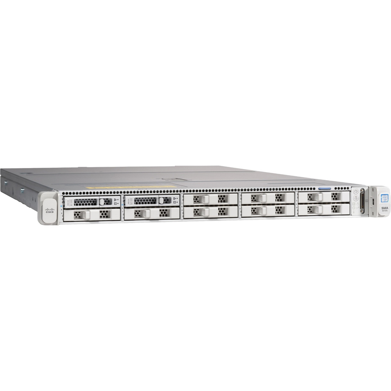 Cisco SMA M195 Content Security Management Appliance - Security Management - 2 Port - 10/100/1000Base-T - Gigabit Ethernet - 2 x RJ-45 - 1U - Rack-mountable - SMA-M195-K9