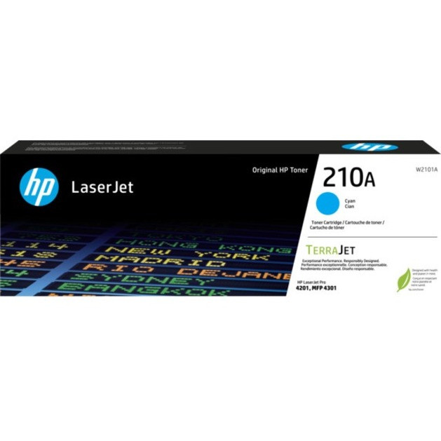 HP 210A Original Laser Toner Cartridge - Cyan Pack - 1800 pages - W2101A