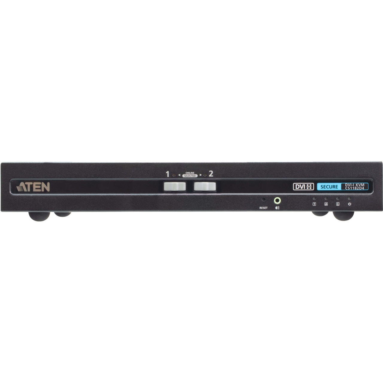 Aten 2-Port USB DVI Secure KVM Switch (PSD PP v4.0 Compliant) - 2 Computer(s) - 1 Local User(s) - 3840 x 2160 - 50 Hz, 60 Hz - 4 x USB - 3 x DVI - Desktop - CS1182D4 Aten 2-Port USB DVI Secure KVM Switch (PSD PP v4.0 Compliant) - 2 Computer(s) - 1 Local User(s) - 3840 x 2160 - 50 Hz, 60 Hz - 4 x USB - 3 x DVI - Desktop - CS1182D4