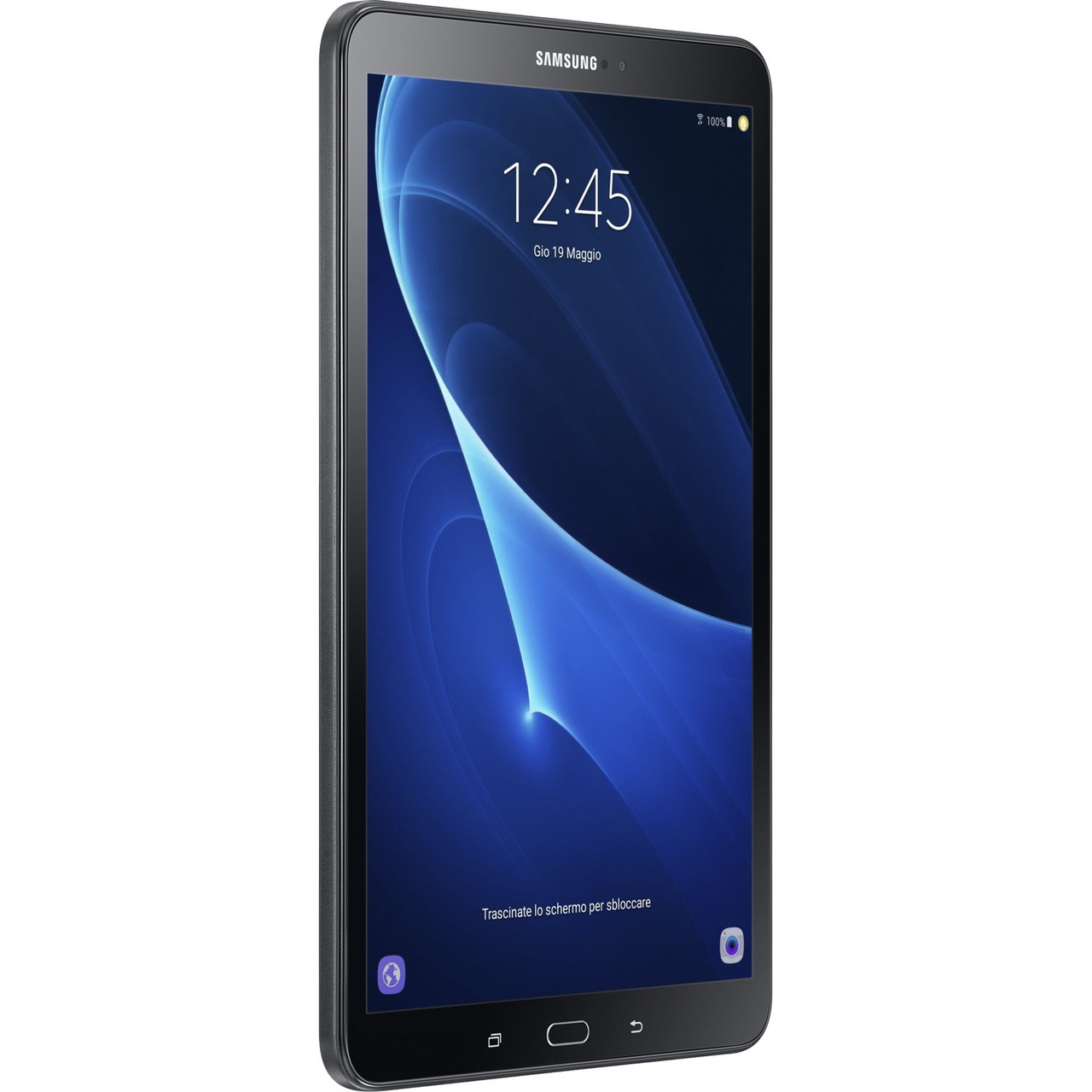 Samsung Galaxy Tab A SM-T580 Tablet - 10.1" - Octa-core (8 Core) 1.60 GHz - 2 GB RAM - 16 GB Storage - Android 6.0 Marshmallow - Black - SM-T580NZKAXAC