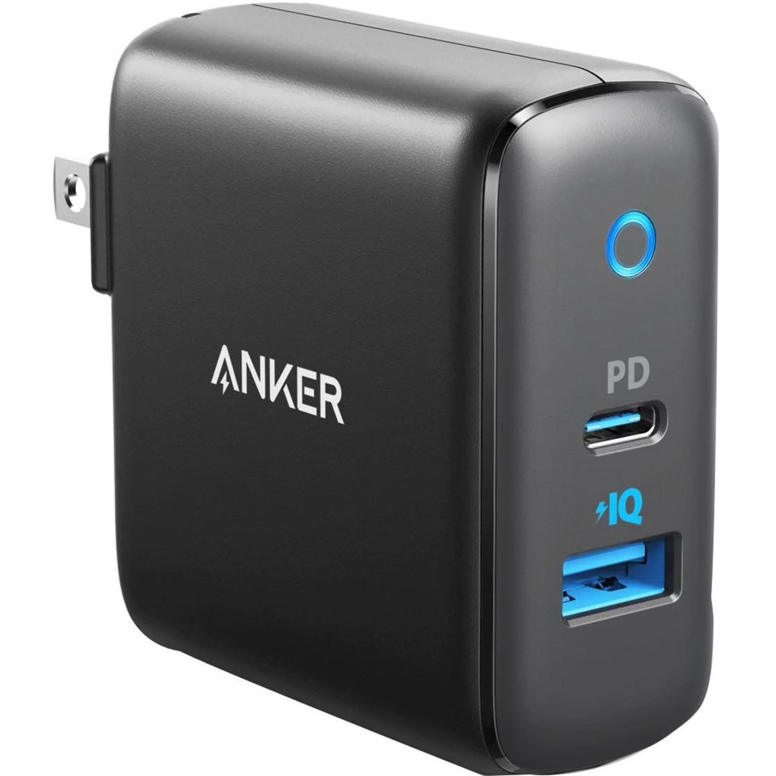 ANKER PowerPort PD 2 (30W) - 30 W - 120 V AC, 230 V AC Input - 5 V DC/3 A, 9 V DC Output - Black - A2636J21-1