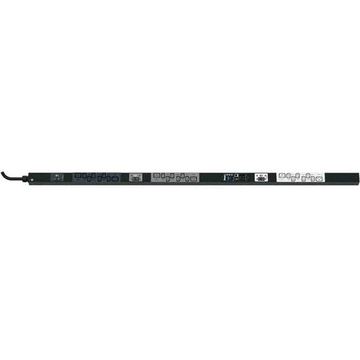 Panduit P24E29M Vertical Intelligent Power Distribution Unit - Monitored - Nema L15-30P - 18 x IEC 60320 C13, 6 x IEC 60320 C19 - 230 V AC - 0U - Vertical - Rack-mountable - P24E29M