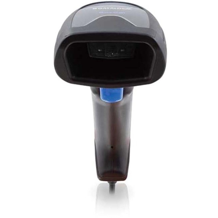 Datalogic QuickScan QD2590 Barcode Scanner - Cable Connectivity - 2D, 1D - Imager - USB, Serial, Keyboard Wedge, Multi-interface - Black - Stand Included - IP52 - USB - Retail, Hospitality, Government, Healthcare, Industrial, Retail - QD2590-BK