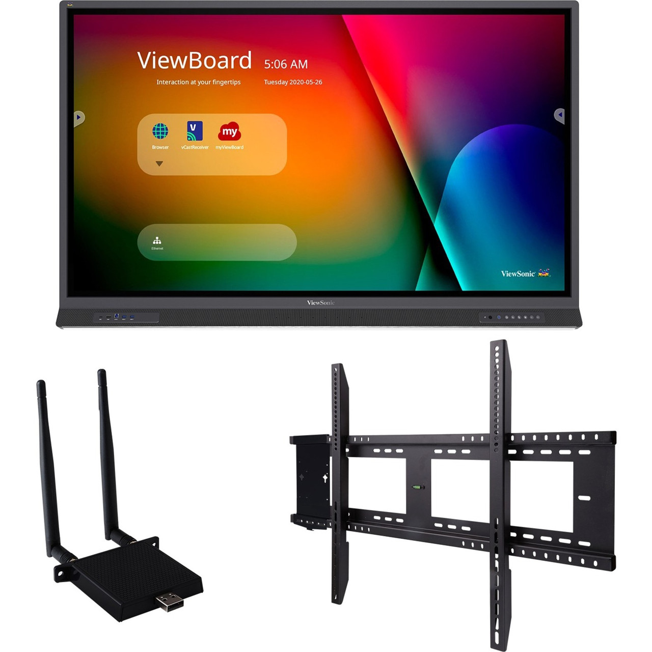 Viewsonic ViewBoard IFP6552-E1 Collaboration Display - 65" LCD - 16:9 Aspect Ratio - 3840 x 2160 - 2160p