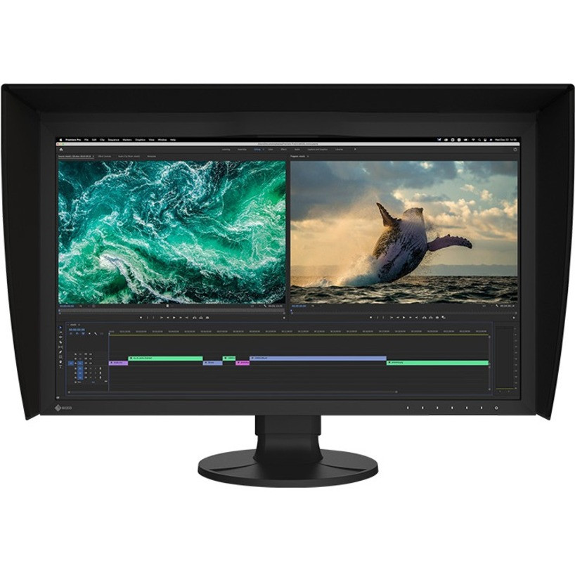 EIZO ColorEdge CG2700S-BK 27" WQHD WLED LCD Monitor - 16:9 - Black - 27" Class - In-plane Switching (IPS) Technology - 2560 x 1440 - 1.07 Billion Colors - 400 Nit - 19 ms - 60 Hz Refresh Rate - HDMI - DisplayPort - USB Hub - CG2700S-BK