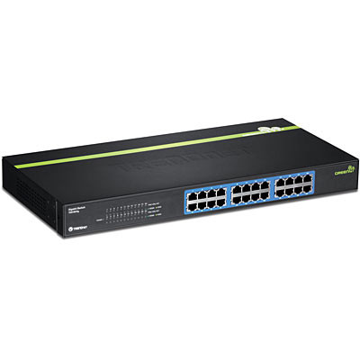 Trendnet 24-Port Gigabit Greennet Switch Rack Mount - Limited Lifetime Warranty - TEG-S24G