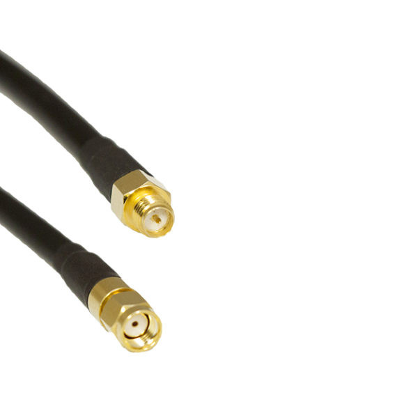 Acceltex 100 Series RPSMA Jack to RPSMA Plug 18inch Cable Assembly - ATS-100-RPSMAJ-RPSMAP-18IN