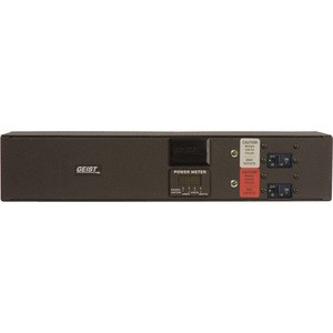 Vertiv 12333 - Metered, Standard, 30A, 208V, Horizontal, (20) NEMA 6-20R, breakered, 10 ft power cord with L6-30P, Power - Local (A, V, W, PF) Digital RMS Scrolling Power Meter +/- 2% Accuracy with Full Scale 60Hz sine wave input. Black Powder Coat.