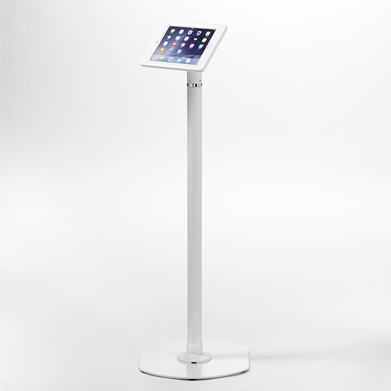 Armoractive Pipleine Kiosk 42i with Echo Enclosure for iPad 2017/18 in White with Baseplate with 6 ft.Long Power Cord
